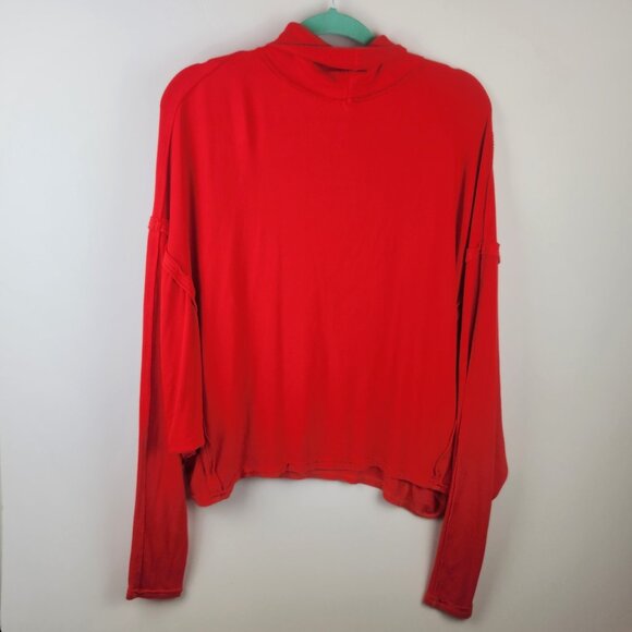 We The Free Alameda Oversized Slouchy Dolman Sleeve Ribbed Turtleneck Top sz M - Picture 2 of 11